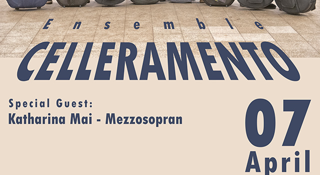 Ensemble Celleramento & S&auml;ngerin Katharina Mai im Kulturzentrum Marstall in Ahrensburg, Samstag, 7. April 2018, 18 Uhr, L&uuml;becker Stra&szlig;e 8, 22926 Ahrensburg